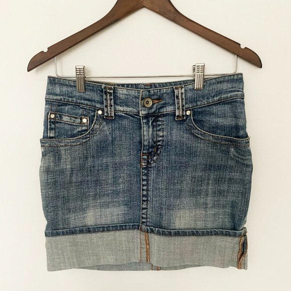 Armor Jeans, Jeans Mini Pencil Skirt, Vintage, Size 4 - Picture 1 of 14